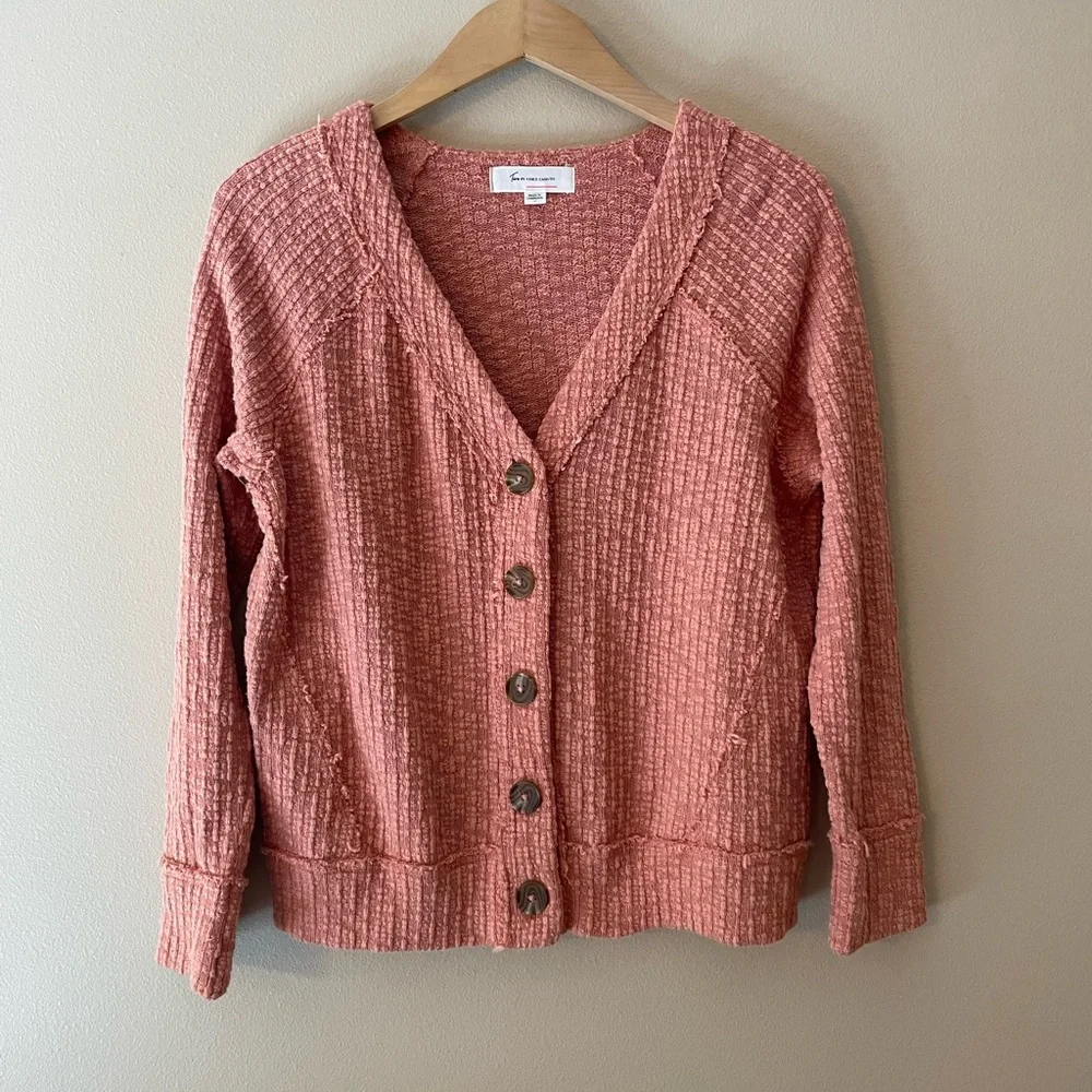 Two by Vince Camuto Long Sleeve Button Up Cardigan Sweater Size Small - Picture 2 of 9